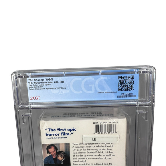 The Shining 1999 VHS Stanley Kubrick Collection CGC 9.2 A+ Graded Seal H-Overlap - Picture 3 of 4